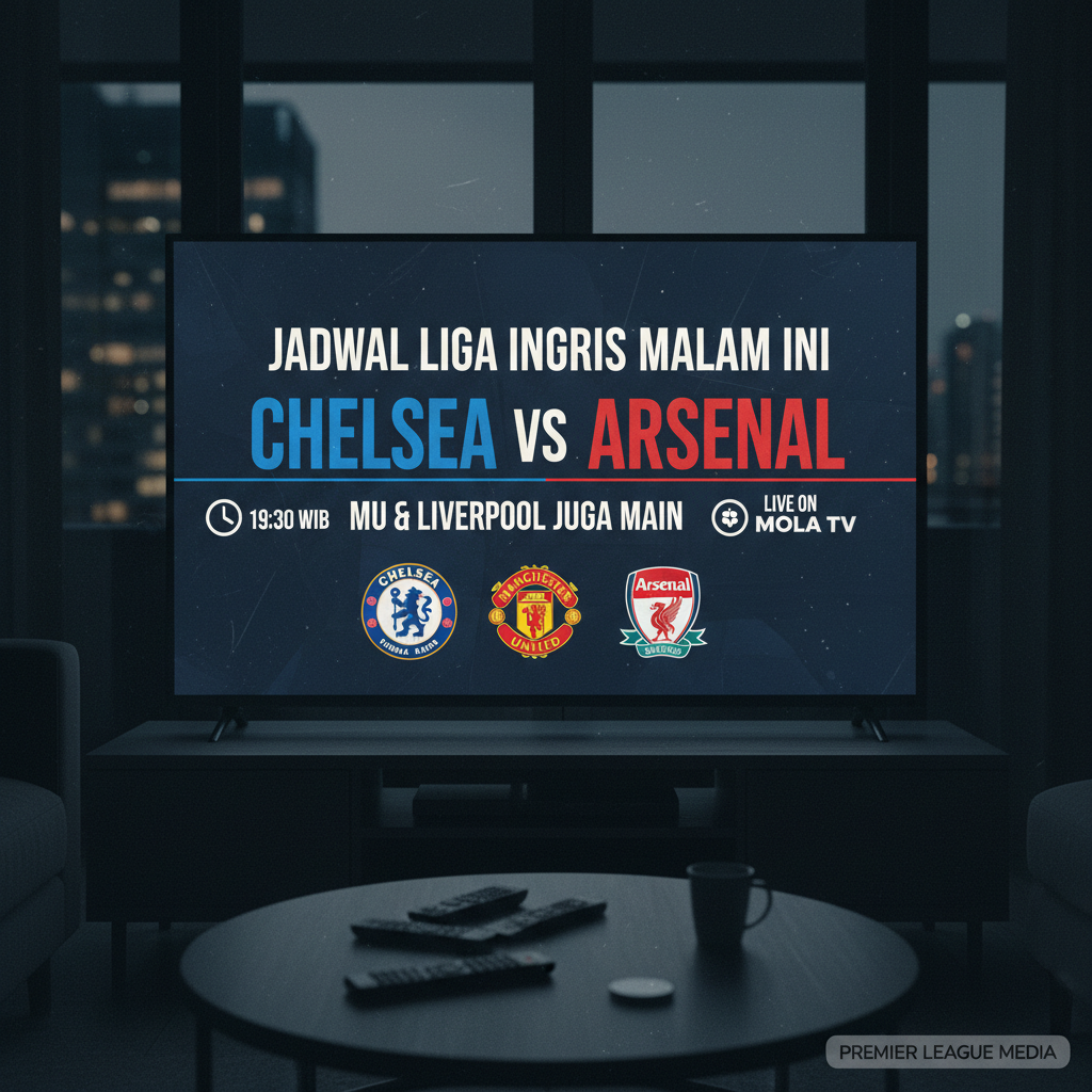 Jadwal Liga Inggris Malam Ini: Chelsea Vs Arsenal, MU & Liverpool Juga Main