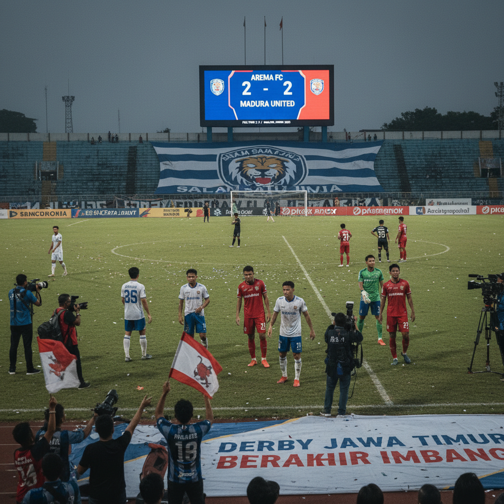 Arema FC vs Madura United Selesai 2-2