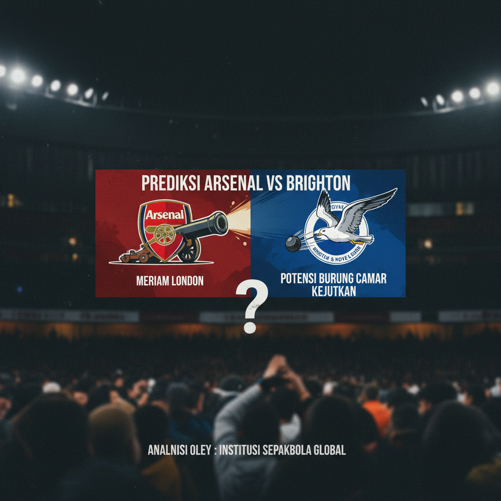 Prediksi Arsenal vs Brighton: Meriam London Terhenti, Analisis Kemenangan, Dampak Klasemen Premier League dan Strategi Taktis, Statistik dan Proyeksi Gol serta Persentase Kemenangan dan Prediksi Penonton di Stadion